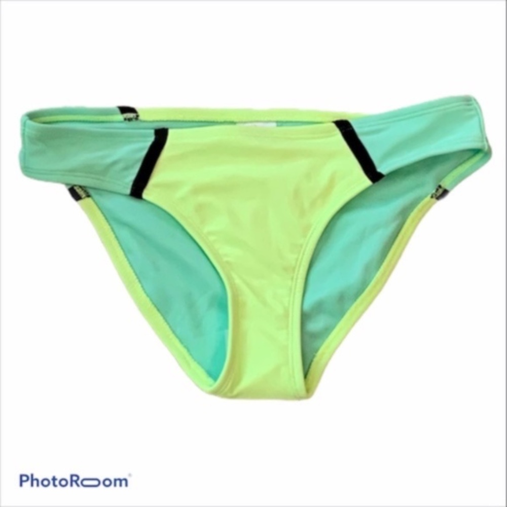 Bikini Bottoms Yellow Green Cheeky NWT Size Small